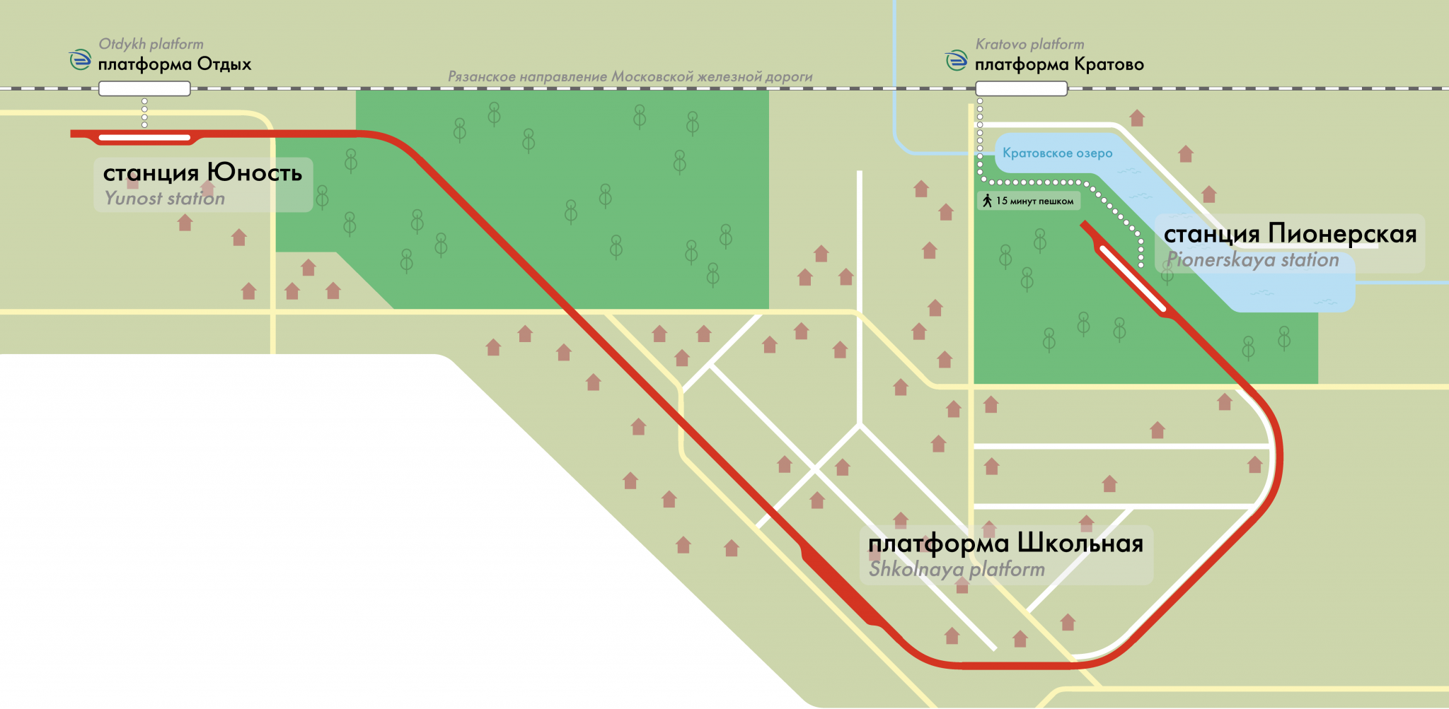 Схема детская железная дорога